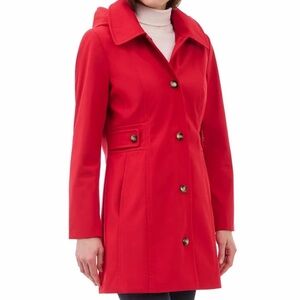 Anne Klein Women's Trench Coat,  S = 4-6, Red - NWT